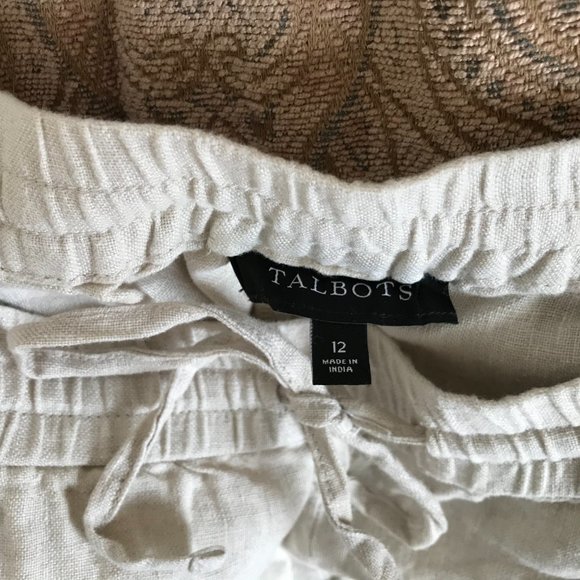 Talbots Linen Drawstring pants - Picture 2 of 4